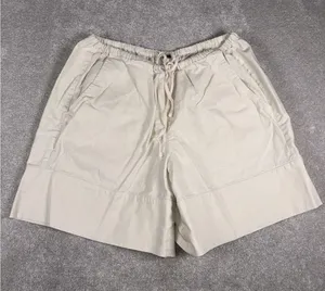 free people linen shorts beige tie waist pockets small Boyfriend‎ Fit thumbnail 1