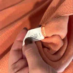 Aerie Women's V-Neck Coral Inside Out Sweater Small thumbnail 8