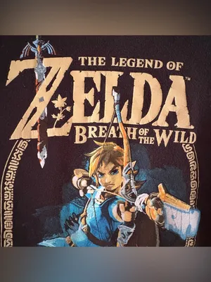 Nintendo Women’s Legend of Zelda Breath of the Wild Graphic Tee Black Medium thumbnail 3