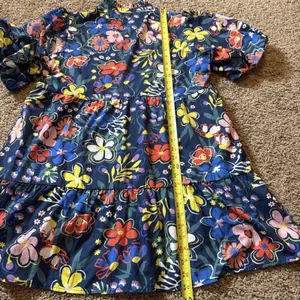 Shop The Mint When You Know Navy Blue Floral Babydoll Mini Dress Size XL thumbnail 8
