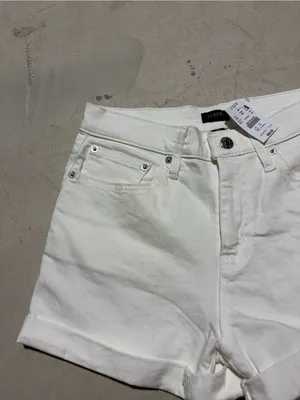 J. Crew White Women’s Rolled-Hem Denim Shorts NWT MSRP$60 25 thumbnail 2