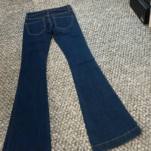 Free People Blue Denim Western Bell Bottom Flare Jean Size 24 thumbnail 8