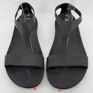 Crocs Serena T-Strap Open Toe Flip Sandal Black Women 11 Slingback Casual thumbnail 2