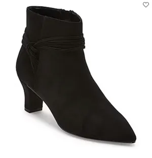 🖤 East 5th Mander Women's Black Knot-Detail Dress Ankle Booties (Size 11M) ✨ thumbnail 3