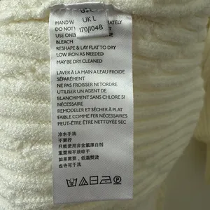 Free People Women's White Emmaline Knit Mini Sweater Dress Size‎ Large NWT thumbnail 13