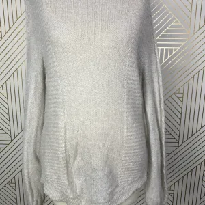 Sundance Catalog Wool Mohair Knit Beige Ribbed Sweater Size US‎ Large thumbnail 5