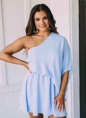 These Three Boutique One Shoulder Dress thumbnail 2