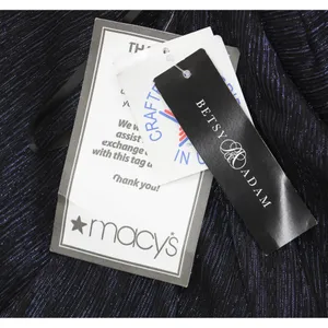 Betsy & Adam Womens Long Metallic Cape Gown A24013D Navy Blue / Royal 4 thumbnail 3