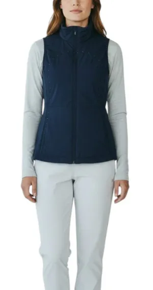 LULULEMON Run For Cold Vest Sz 8 Blue Thermoregulation Athletic Everyday Travel thumbnail 1
