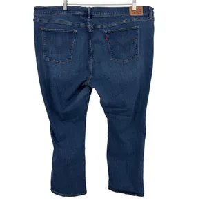 Levi's 414 Classic Straight Jeans Women 24W Blue Excellent Stretch Denim Classic thumbnail 7