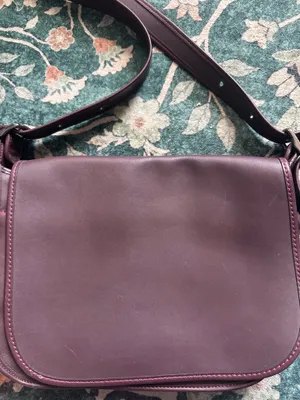 Beautiful 75th anniversary Coach Glovetanned Leather Saddle Bag - Oxblood thumbnail 2