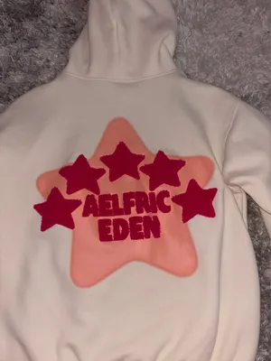 Aelfric Eden Hoodie Pink Star Cream thumbnail 2