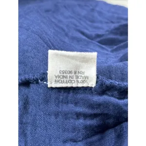 Kings Road Womens Dress Sz S Navy Blue Cotton Maxi Long Tiered‎ Sleeveless Crepe thumbnail 10