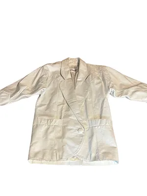 Wilson's Leather VINTAGE 1980'S WHITE LEATHER OVER-SIZED JACKET (S) thumbnail 12