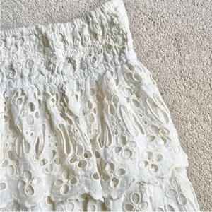 Free People Eyelet Ruffle Mini Skirt thumbnail 10