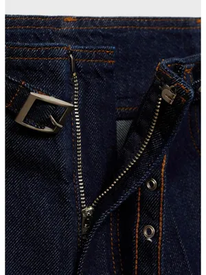 Mango Rinse-Wash Wide Leg Jeans with Belt NWT Mara Open Blue Size 4 thumbnail 6