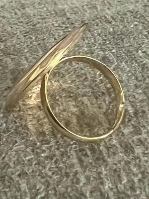 Women’s Gorgeous Pink & Gold Tidal Wave Desig Statement Adjustable Ring Size 6-9 thumbnail 3