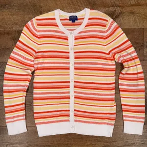 Pendleton Button Down Striped Cardigan Size Medium thumbnail 1