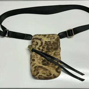 Aimee Kestenberg Animal Print Leather Just Saying Stadium Wallet Mini Crossbody thumbnail 1