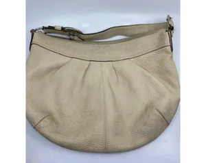 COACH Women's Large Tan Leather Shoulder Bag thumbnail 6