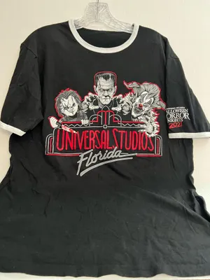Universal Studios Florida Halloween Horror Nights 2021 Black Graphic T-Shirt thumbnail 1