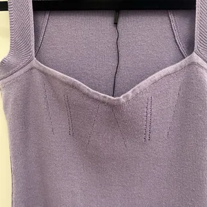 HELLO MOLLY‎ purple knit tank bodycon dress size large thumbnail 2