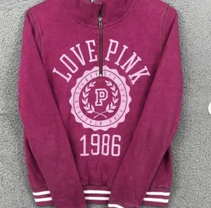 Victoria's Secret "VINTAGE" Quarter Zip Boyfriend Pullover Sweatshirt thumbnail 4