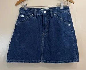 Calvin Klein Jeans Indigo Denim Mini Skirt Size W29 thumbnail 1