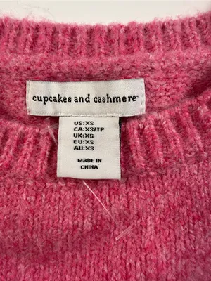 cupcakes & cashmere Pink to Orange Ombre Crewneck Sweater thumbnail 5
