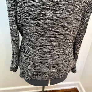 Old Navy‎ Women's Size XL Pullover Crewneck Sweater Cable Knit Black Marled thumbnail 11