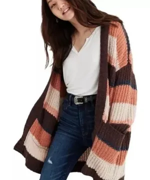 American Eagle Longline Duster Cardigan XS thumbnail 1