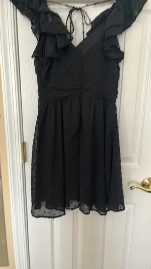 Altard State Black Swiss Dot Dress thumbnail 2