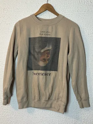 Ariana Grande Beige Sweetener Crewneck Sweatshirt thumbnail 1
