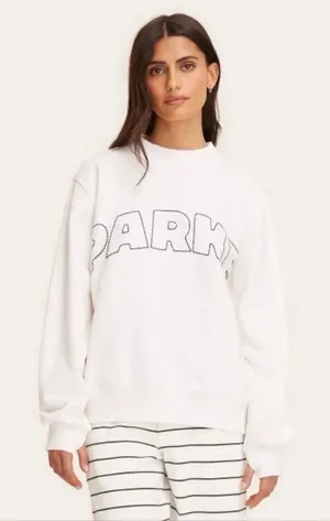 Parke x Target cream French terry cotton mockneck pullover sweatshirt NWT thumbnail 1