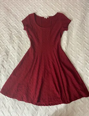 Red Mini Flare Dress thumbnail 1