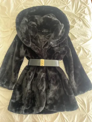 Tahari Faux Fur Coat thumbnail 1