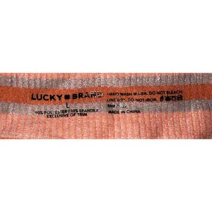 Lucky Brand Striped Bandeau Strapless Bra Size L thumbnail 3