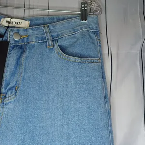 RealTakai Barrel Leg Baggy Light Wash Blue Denim Jeans NWT thumbnail 7