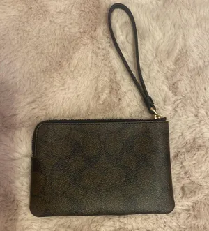 Brand new coach wristlet in black and brown thumbnail 2