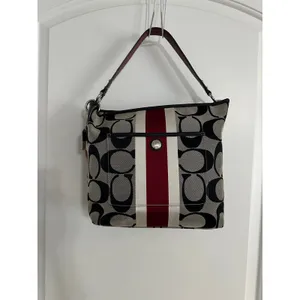 Coach Hamptons Weekend Signature Stripe Shoulder Bag thumbnail 2