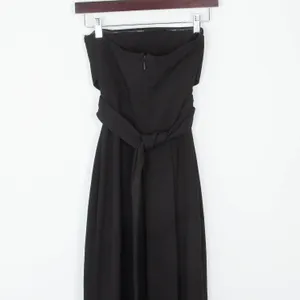 Lulus Womens Evening Maxi Dress XS Black Strapless Crisscross‎ Front Slit thumbnail 9