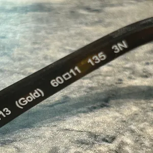 Coach Gold Frame Sunglasses with Brown Lenses lens has scratches price reflected thumbnail 8