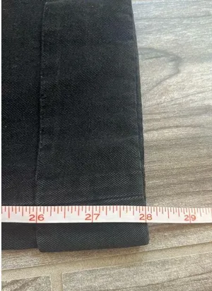 Joie EUC Black Wide Leg Cuffed Y2K Jeans Sz 4 thumbnail 6