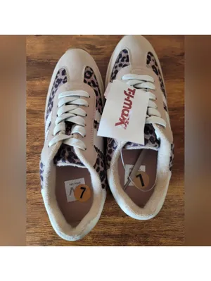 Dolce Vita Leopard Women's Minimal Normcore Sneaker Sz 7 New thumbnail 6