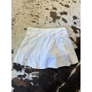 Lululemon Pace Rival Skirt *4-way Stretch 15" White Size 4 Tall thumbnail 3