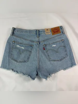 NWT Levi's 501 Women Size 31 High Rise Distressed Button Fly Cut Off Jean Shorts thumbnail 2