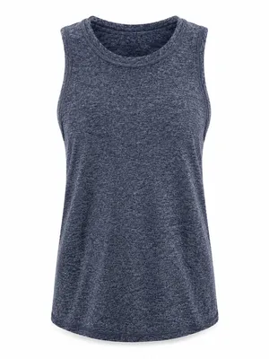 Athleta Uptempo Tank Heathered Slate Blue Workout Top Women’s Medium thumbnail 2