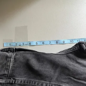 Express 70s Flare Mid Rise‎ Washed Black Denim Jeans 4R 007151638 thumbnail 7