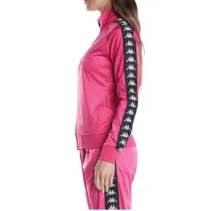 Kappa 222 Banda Anniston Track Jacket Women Medium Pink Good Logo Tape Zip Up thumbnail 3