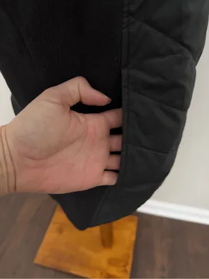 Columbia Vest Full Zip Quilted Lightweight Fleece Panels Mock Neck Layer Black thumbnail 5